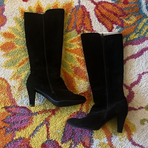 ERIC MICHAEL KNEE HIGH LEATHER SUEDE BOOTS SIZE 10 - Picture 3 of 7